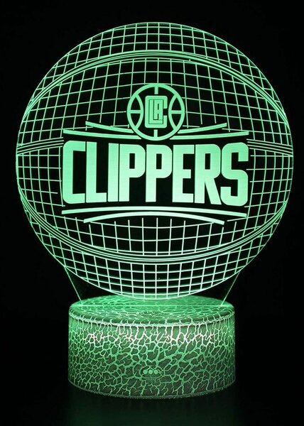 Beling 3D lampa,NBA L.A. Clippers, 16 farebná QX6