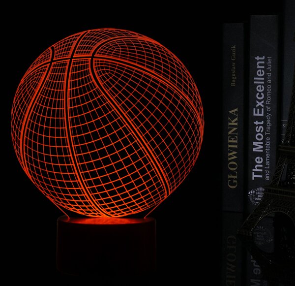 Beling 3D lampa,NBA Basketball ,16 farebná QX8