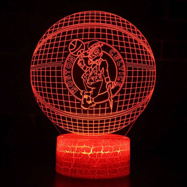 Beling 3D lampa,NBA Boston Celtics , 16 farebná QX4
