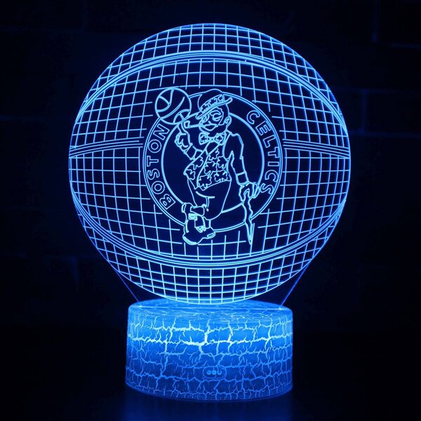 Beling 3D lampa,NBA Boston Celtics , 16 farebná QX4
