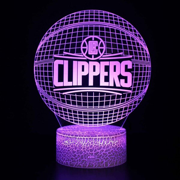 Beling 3D lampa,NBA L.A. Clippers, 16 farebná QX6