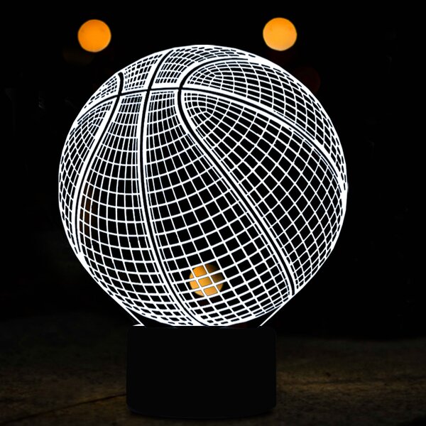 Beling 3D lampa,NBA Basketball ,16 farebná QX8