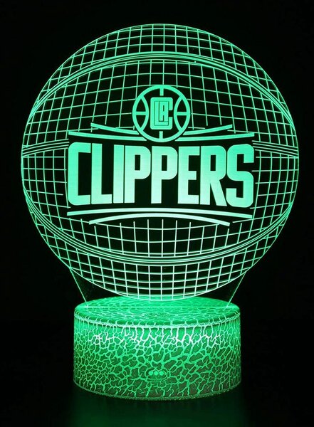 Beling 3D lampa,NBA L.A. Clippers, 16 farebná QX6