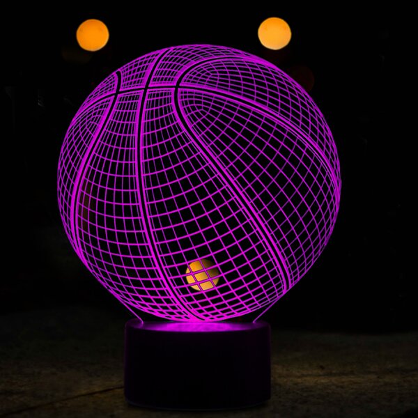 Beling 3D lampa,NBA Basketball ,16 farebná QX8