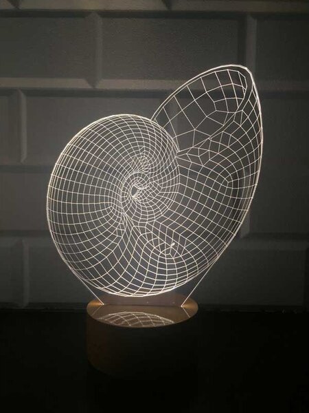 Beling 3D lampa Ulita, 7 farebná S4AWADCCV