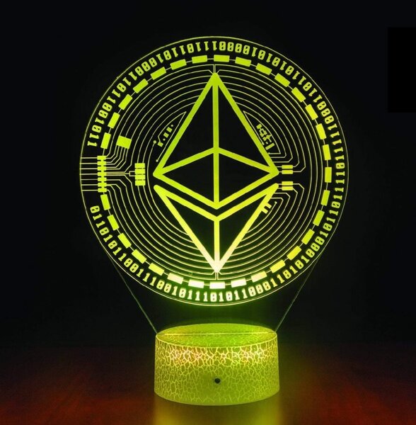 Beling 3D lampa Ethereum, 7 farebná S4ADDS584L