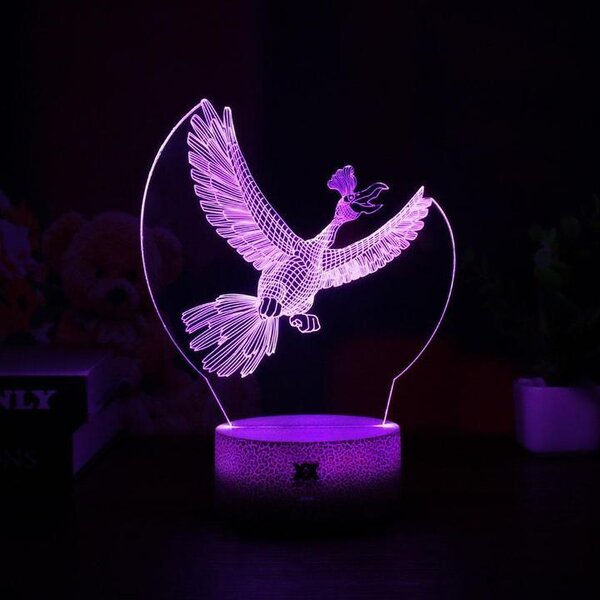 Beling 3D lampa, Ho-Oh, 7 farebná CXWS5A