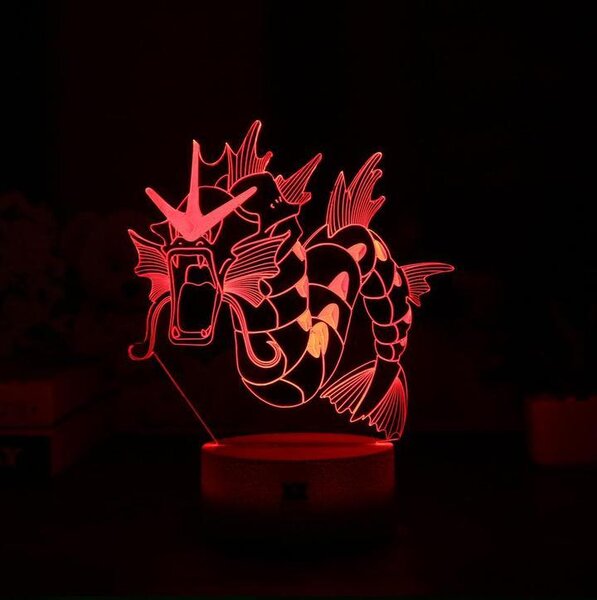 Beling 3D lampa, Gyarados, 7 farebná CXWS5