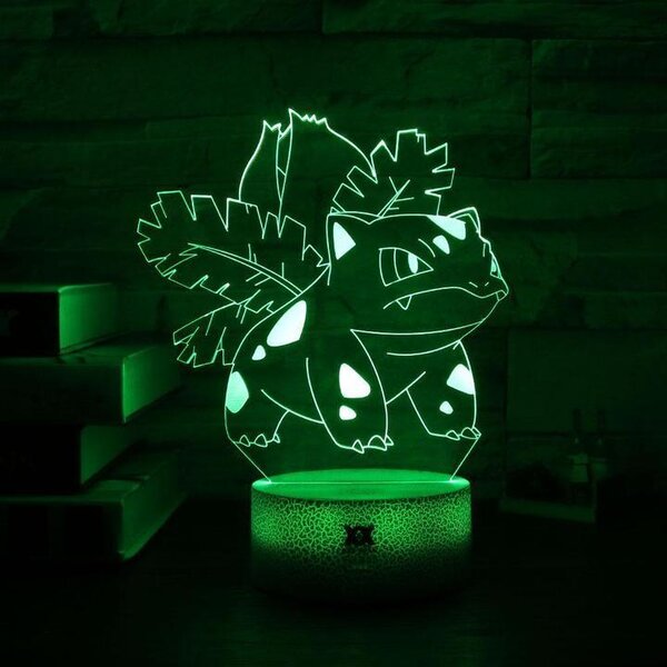 Beling 3D lampa, Ivysaur, 7 farebná CXWFS65A