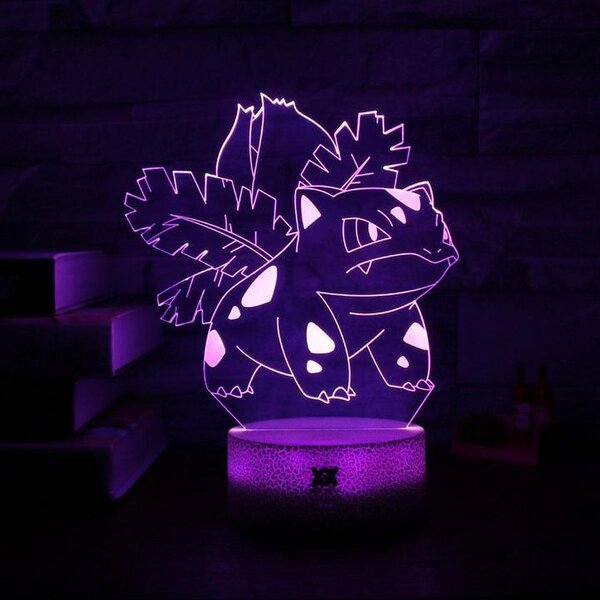 Beling 3D lampa, Ivysaur, 7 farebná CXWFS65A