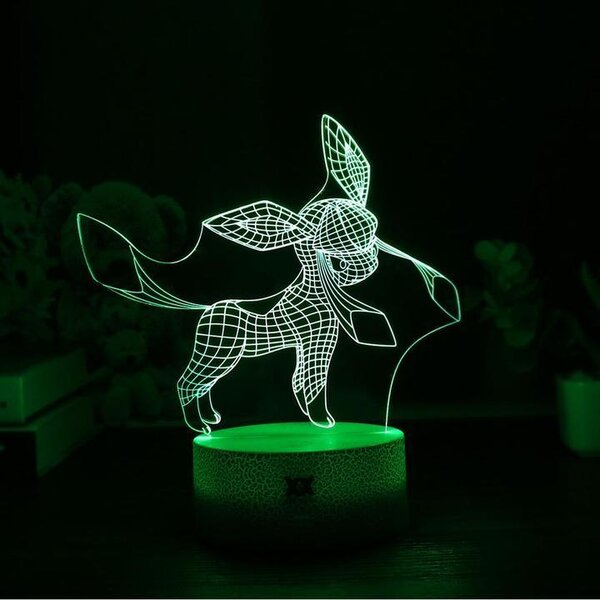 Beling 3D lampa,Glaceon, 7 farebná CXWS5