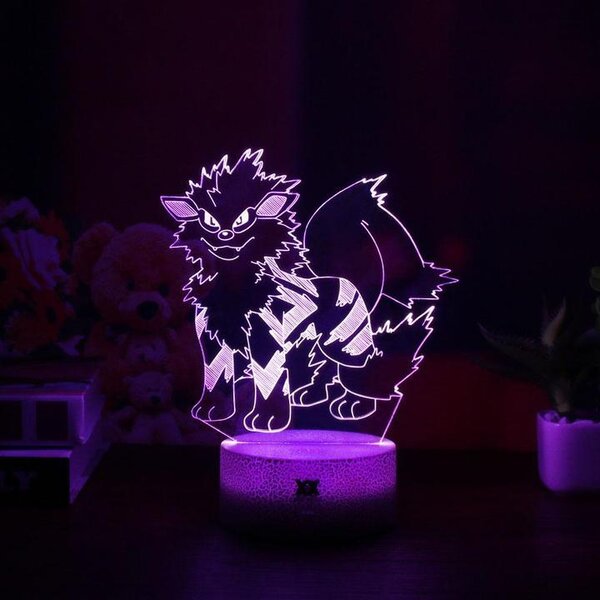 Beling 3D lampa, Arcanine, 7 farebná S485DC