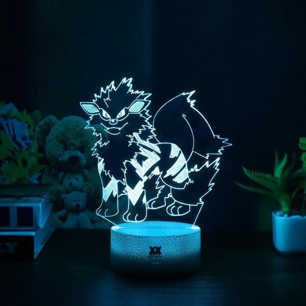 Beling 3D lampa, Arcanine, 7 farebná S485DC