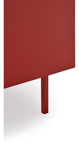 Červená nízka komoda v dekore duba 165x78 cm Arista – Teulat
