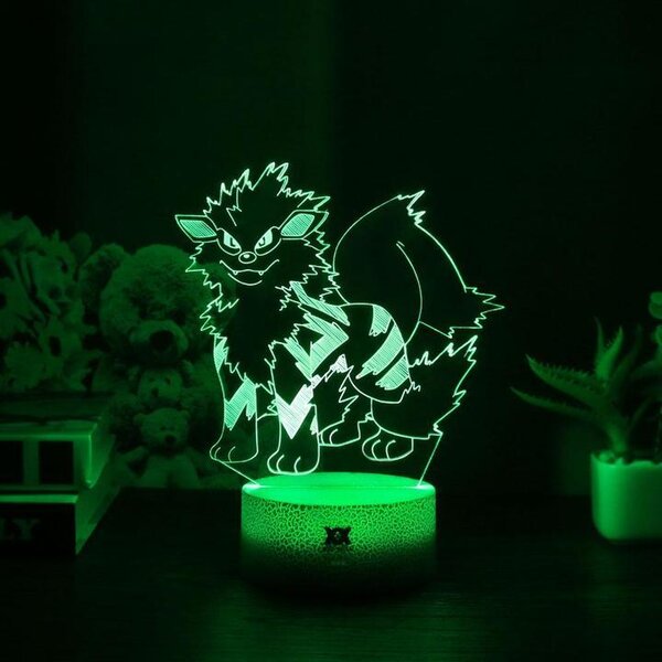 Beling 3D lampa, Arcanine, 7 farebná S485DC