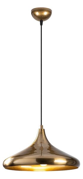 Závesné svietidlo v zlatej farbe s kovovým tienidlom ø 35 cm Nile – Opviq lights