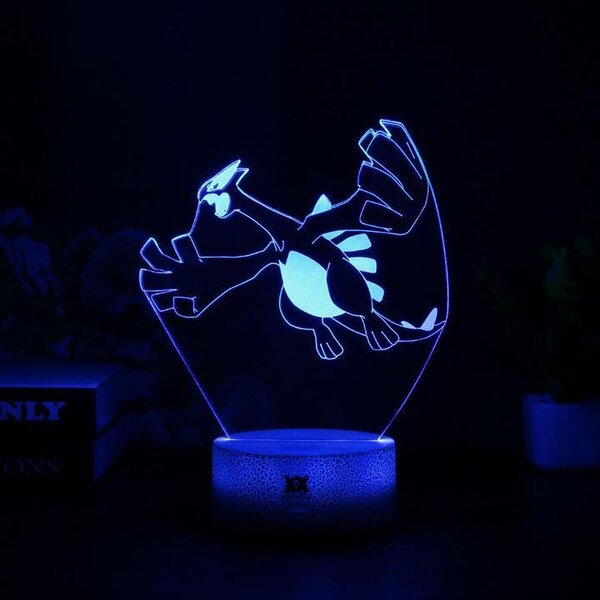 Beling 3D lampa, Lugia, 7 farebná CXWS5A