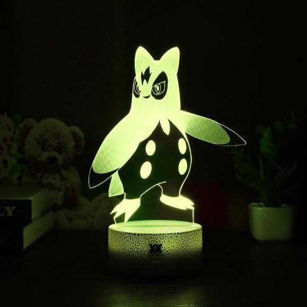 Beling 3D lampa, Prinplup, 7 farebná 9VEE6