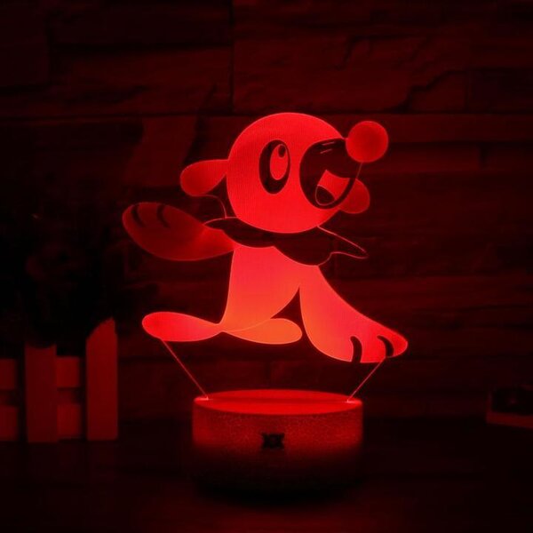 Beling 3D lampa, Popplio, 7 farebná 9VJV5