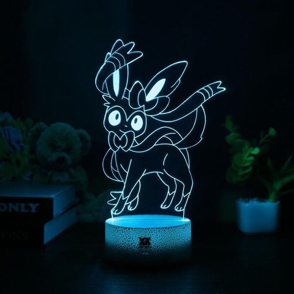 Beling 3D lampa,Sylveon, 7 farebná, LO5