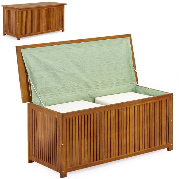 Drevený úložný box ACACIA, 117x50x59cm, prírodná hnedá Jurhan