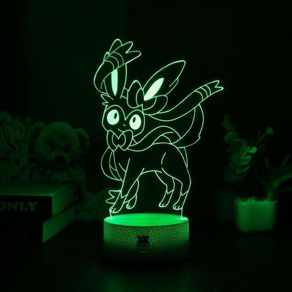 Beling 3D lampa,Sylveon, 7 farebná, LO5