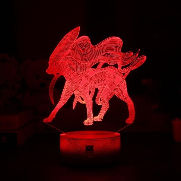 Beling 3D lampa,Suicune, 7 farebná, 3CVF6DC