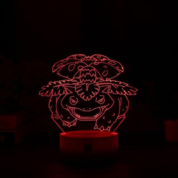 Beling 3D lampa, Venusaur, 7 farebná, 3CVF6FS