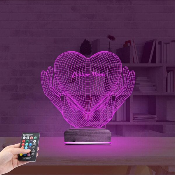 Beling 3D lampa, moje srdce v tvojich rukách, 7 farebná S30KWWW5F8C