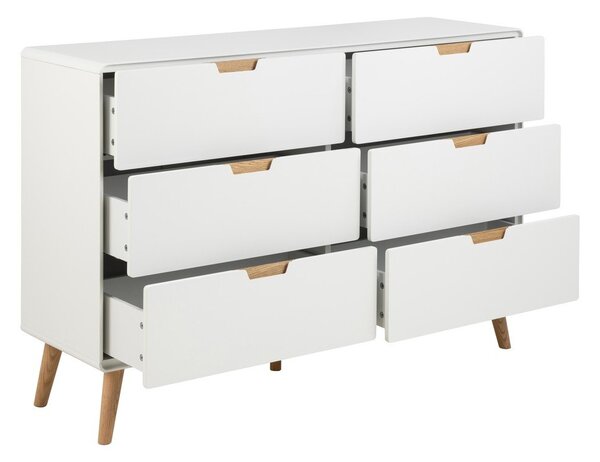 Biela komoda 135x90x40 cm Lowell – Actona