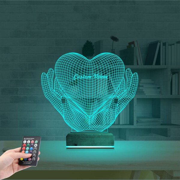 Beling 3D lampa, moje srdce v tvojich rukách, 7 farebná S30KWWW5F8C