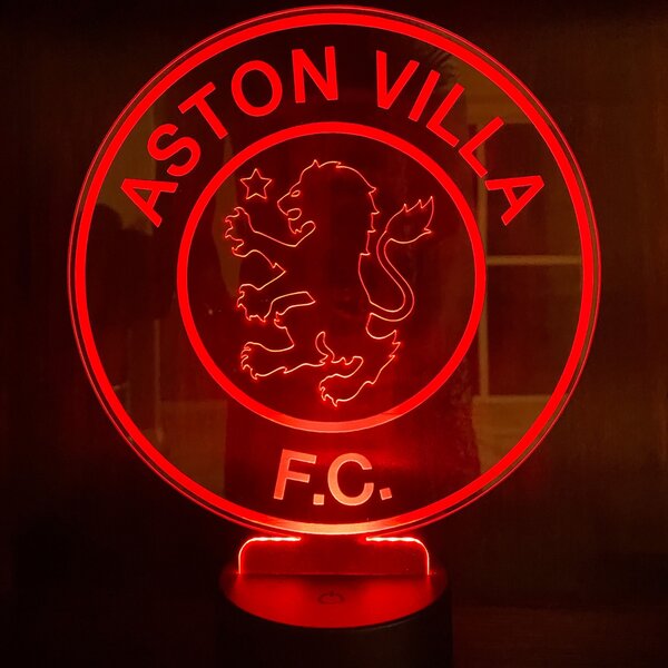 Beling 3D lampa, Aston Villa FC, futbalový darček, 16 farebná MXR87F885