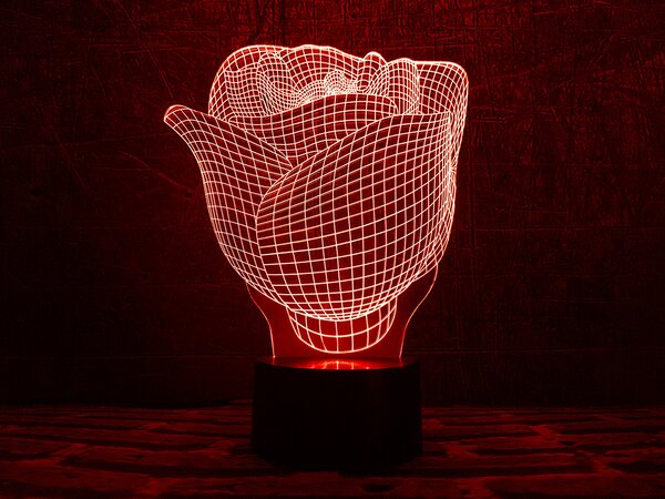 Beling 3D lampa, ruža,7 farebná RE95C99WQ