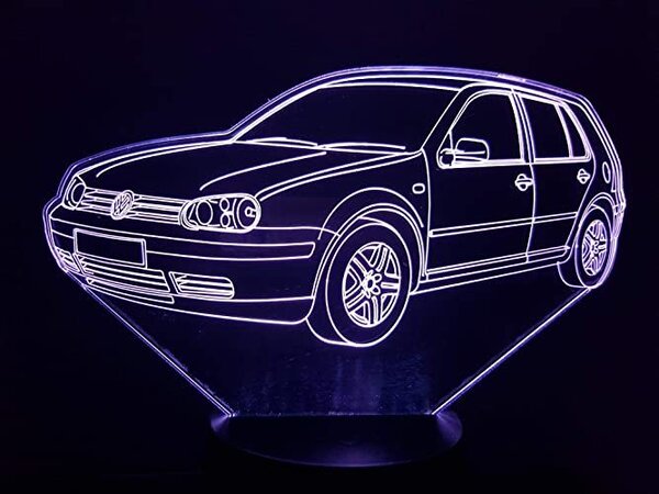 Beling 3D lampa, Volkswagen Golf 4, 7 farebná S513885BV