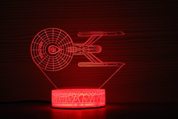 Beling 3D lampa, Star trek enterprise NCC-1701-A, 7 farebná WSJGC2JJHK5