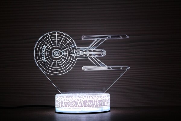 Beling 3D lampa, Star trek enterprise NCC-1701-A, 7 farebná WSJGC2JJHK5