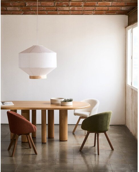 Jedálenský stôl v dekore jaseňa 105x220 cm Mailen – Kave Home