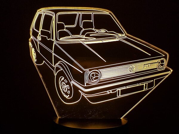 Beling 3D lampa, Volkswagen Golf Mk1, 7 farebná S513885D