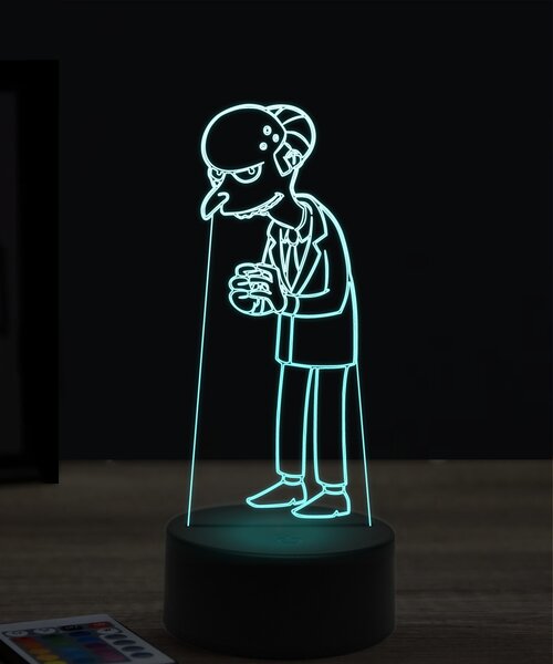 Beling 3D lampa, Montgomery Burns, 7 farebná KWTT23