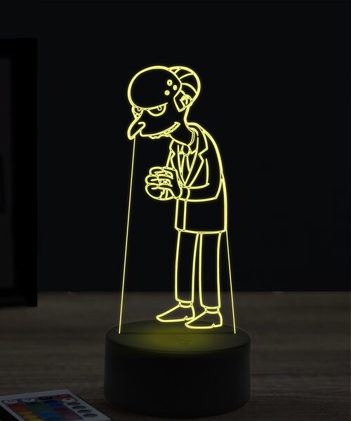 Beling 3D lampa, Montgomery Burns, 7 farebná KWTT23