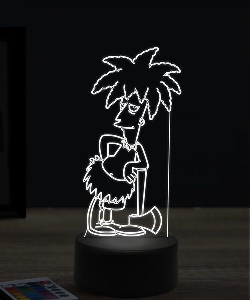 Beling 3D lampa, Levák Bob, 7 farebná KTT23