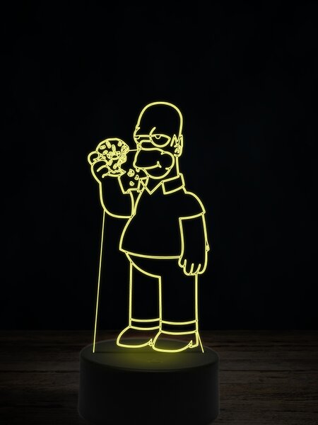Beling 3D lampa, Homer Simpson, 7 farebná FX7E