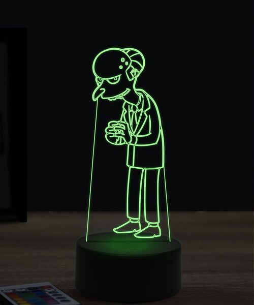 Beling 3D lampa, Montgomery Burns, 7 farebná KWTT23