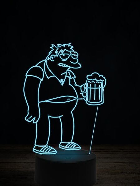 Beling 3D lampa, Barney Gumble, 7 farebná K9X93