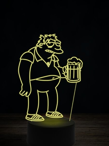 Beling 3D lampa, Barney Gumble, 7 farebná K9X93