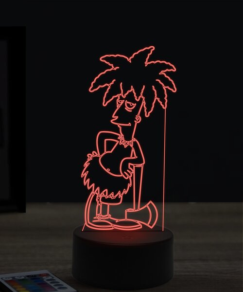 Beling 3D lampa, Levák Bob, 7 farebná KTT23