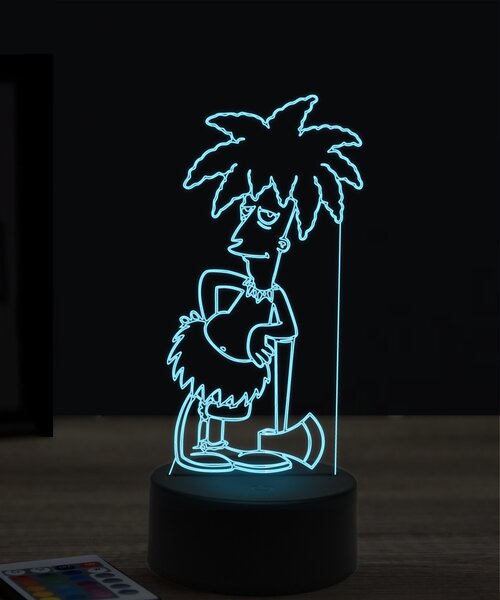 Beling 3D lampa, Levák Bob, 7 farebná KTT23