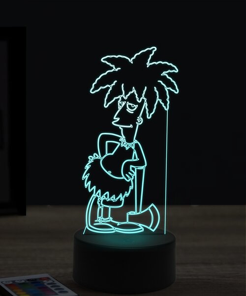 Beling 3D lampa, Levák Bob, 7 farebná KTT23