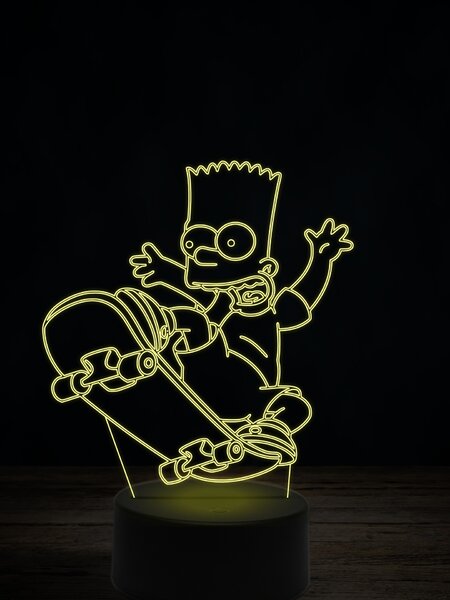 Beling 3D lampa, Bart Simpson, 7 farebná K9XE93
