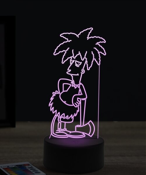 Beling 3D lampa, Levák Bob, 7 farebná KTT23